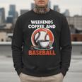 Fathers Day Baseball Dad Parent Men Sweatshirt