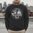 Football Living That Baseball Dad Life Game Day Sport Men Sweatshirt