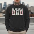 Groovy Baseball Dad Father Happy Fathers Day Sports Game Day Men Sweatshirt Groovy Baseball Dad Father Happy Fathers Day Sports Game Day Men Sweatshirt