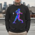 Ice Cream Drip Melting Baseball Bat Player Baseball Dad Men Sweatshirt Ice Cream Drip Melting Baseball Bat Player Baseball Dad Men Sweatshirt