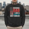 Patriotic Baseball Dad Father's Day American Flag Men Sweatshirt