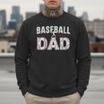 Softball Ball Dad Baseball Dad Parent Fathers Day Baseball Men Sweatshirt
