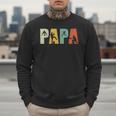 Vintage Baseball Dad Papa Fathers Day Men Sweatshirt