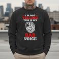 Vintage I'm Not Yelling This Is My Baseball Dad Voice Men Sweatshirt