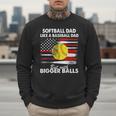 Vintage Softball Dad Like A Baseball Dad US Flag Fathers Day Men Sweatshirt Vintage Softball Dad Like A Baseball Dad US Flag Fathers Day Men Sweatshirt