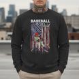 Vintage USA Flag Baseball Player Proud Baseball Dad Men Sweatshirt Vintage USA Flag Baseball Player Proud Baseball Dad Men Sweatshirt