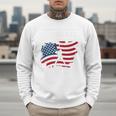 Baseball DAD American Flag Patriotic Father's Day Premium Men Sweatshirt Baseball DAD American Flag Patriotic Father's Day Premium Men Sweatshirt