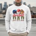 Baseball Dad Camo Father's Day Baseball Stuff Men Premium Men Sweatshirt