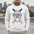 Baseball Dad Happy Fathers Day Wife Daughter Son Game Day Men Sweatshirt