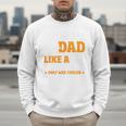 Baseball Dad Like a Regular Dad Only Way Cooler Premium Men Sweatshirt