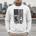 Baseball Dad Retro American USA Flag Baseball Father's Day Men Sweatshirt Baseball Dad Retro American USA Flag Baseball Father's Day Men Sweatshirt