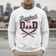 Baseball Daddy Father's Day Baseball Season Vintage Game Day Men Sweatshirt Baseball Daddy Father's Day Baseball Season Vintage Game Day Men Sweatshirt