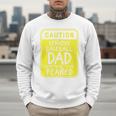 Caution Serious Baseball Dad Something To Be Feared Premium Men Sweatshirt