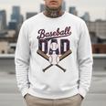 Cool Baseball Dad For Vintage Father's Day Game Day Men Sweatshirt Cool Baseball Dad For Vintage Father's Day Game Day Men Sweatshirt