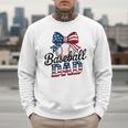 Patriotic Baseball Dad 4th Of July For All American Fathers Men Sweatshirt Patriotic Baseball Dad 4th Of July For All American Fathers Men Sweatshirt