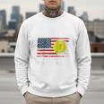 Patriotic Softball Dad Like A Baseball Dad Raglan Baseball Tee Men Sweatshirt Patriotic Softball Dad Like A Baseball Dad Raglan Baseball Tee Men Sweatshirt