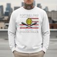 Softball Dad Like a Baseball Dad But Bigger Balls Father Day Premium Men Sweatshirt Softball Dad Like a Baseball Dad But Bigger Balls Father Day Premium Men Sweatshirt