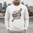 Vintage 1 Baseball Dad Daddy Father's Day From Son Daughter Men Sweatshirt Vintage 1 Baseball Dad Daddy Father's Day From Son Daughter Men Sweatshirt