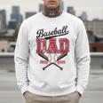 Vintage Baseball Dad Daddy Father's Day Baseball Players Men Sweatshirt