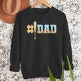 1 Dad Baseball Ice Cream Drip Fathers Day Baseball Daddy Men Sweatshirt