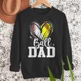 Ball Dad Softball Baseball Dad Daddy Men Sweatshirt