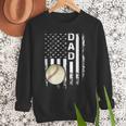 Baseball Dad America Flag Vintage Christmas Xmas Men Sweatshirt Baseball Dad America Flag Vintage Christmas Xmas Men Sweatshirt