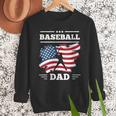 Baseball DAD American Flag Patriotic Father's Day Men Sweatshirt