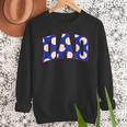 Baseball Dad Bold Varsity Style Letters Sport Themed Men Sweatshirt