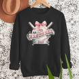 Baseball Dad With Coquette Cute Bow Sport Season Men Sweatshirt Baseball Dad With Coquette Cute Bow Sport Season Men Sweatshirt