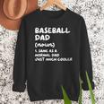 Baseball Dad Definition Men Sweatshirt Baseball Dad Definition Men Sweatshirt