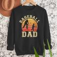 Baseball Dad Father Son Proud Daddy Papa Grandpa Sports Men Sweatshirt