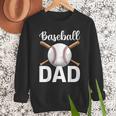 Baseball Dad Happy Fathers Day For Men Boys Men Sweatshirt