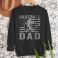 Baseball Dad USA American Flag Father's Day Men Men Sweatshirt