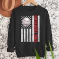Baseball Dad USA American Flag Patriotic Dad 4th Of July Men Sweatshirt Baseball Dad USA American Flag Patriotic Dad 4th Of July Men Sweatshirt
