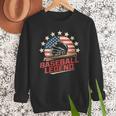 Baseball Dad USA Flag Men Sweatshirt Baseball Dad USA Flag Men Sweatshirt