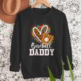 Baseball Daddy Leopard Heart Colorful Men Sweatshirt Baseball Daddy Leopard Heart Colorful Men Sweatshirt