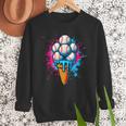 Baseball Ice Cream Drip Baseball Dad Sports Fan Youth Boys Men Sweatshirt