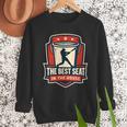 The Best Seat In The House Bucket Dad Baseball Dad Men Sweatshirt