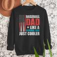 Patriotic Baseball Dad Father's Day American Flag Men Sweatshirt