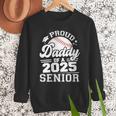 Proud Daddy Of A 2025 Senior Baseball Dad Papa Grad 2025 Men Sweatshirt