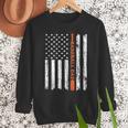 Retro Baseball Dad American Flag Father's Day 4th Of July Men Sweatshirt Retro Baseball Dad American Flag Father's Day 4th Of July Men Sweatshirt