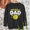 Softball Dad Just Like A Baseball Dad Player Men Sweatshirt Softball Dad Just Like A Baseball Dad Player Men Sweatshirt