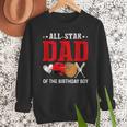 All Star Dad Of The Birthday Boy Baseball Daddy Father Men Sweatshirt