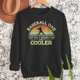 Vintage Baseball Dad Just Like A Normal Dad Only Cooler Men Sweatshirt