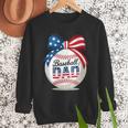 Vintage Baseball Dad Patriotic USA Flag 4th Of July Fathers Men Sweatshirt Vintage Baseball Dad Patriotic USA Flag 4th Of July Fathers Men Sweatshirt