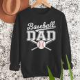 Vintage Baseball Dad Sport Lovers Batter Player Fathers Art Men Sweatshirt