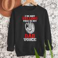 Vintage I'm Not Yelling This Is My Baseball Dad Voice Men Sweatshirt
