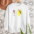 Ball Papa Softball Baseball Dad Fathers Day Premium Men Sweatshirt Ball Papa Softball Baseball Dad Fathers Day Premium Men Sweatshirt