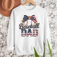 Baseball Dad American Flag Bow Sports Premium Men Sweatshirt Baseball Dad American Flag Bow Sports Premium Men Sweatshirt