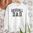 Baseball Dad Birthday Classic Bold Font Baseball Daddy Men Sweatshirt